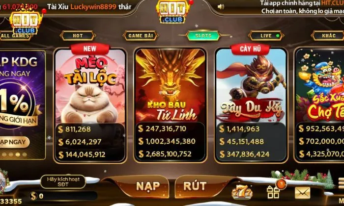 Slots nổ hũ Hitclub
