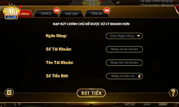 Các sai sót trong thao tác giao dịch khiến lệnh rút thất bại