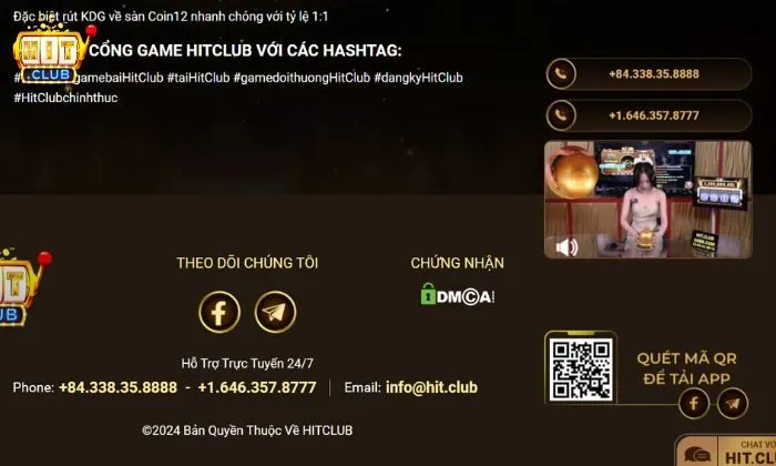 Liên hệ với CSKH tại Hitclub