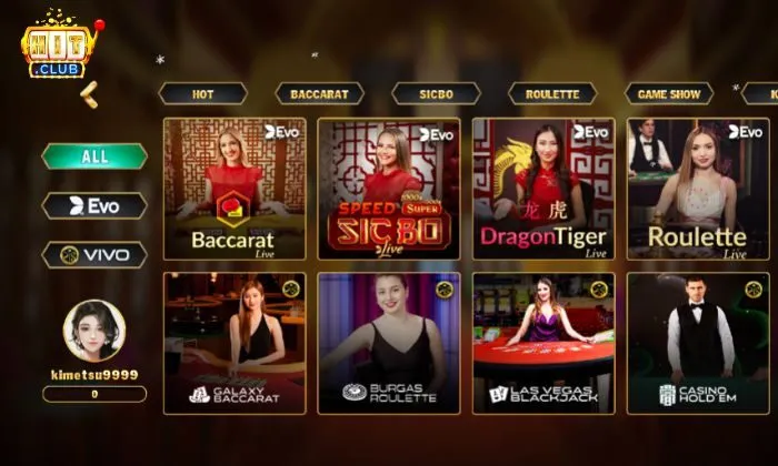 Live casino Hitclub Hitclub cho phép game thủ trò chuyện với các dealer và người chơi khác