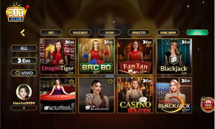 Live casino Hitclub Lựa chọn sảnh live casino phù hợp