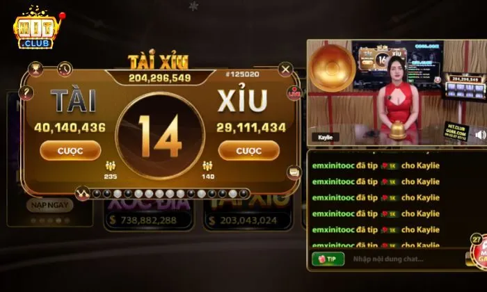 Tài xỉu livestream Hitclub là một hình thức chơi đặt cược online
