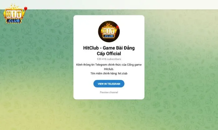 Telegram Hitclub giải quyết mọi vấn đề nhanh chóng